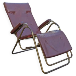 Chaise longue transat vintage lama années 60