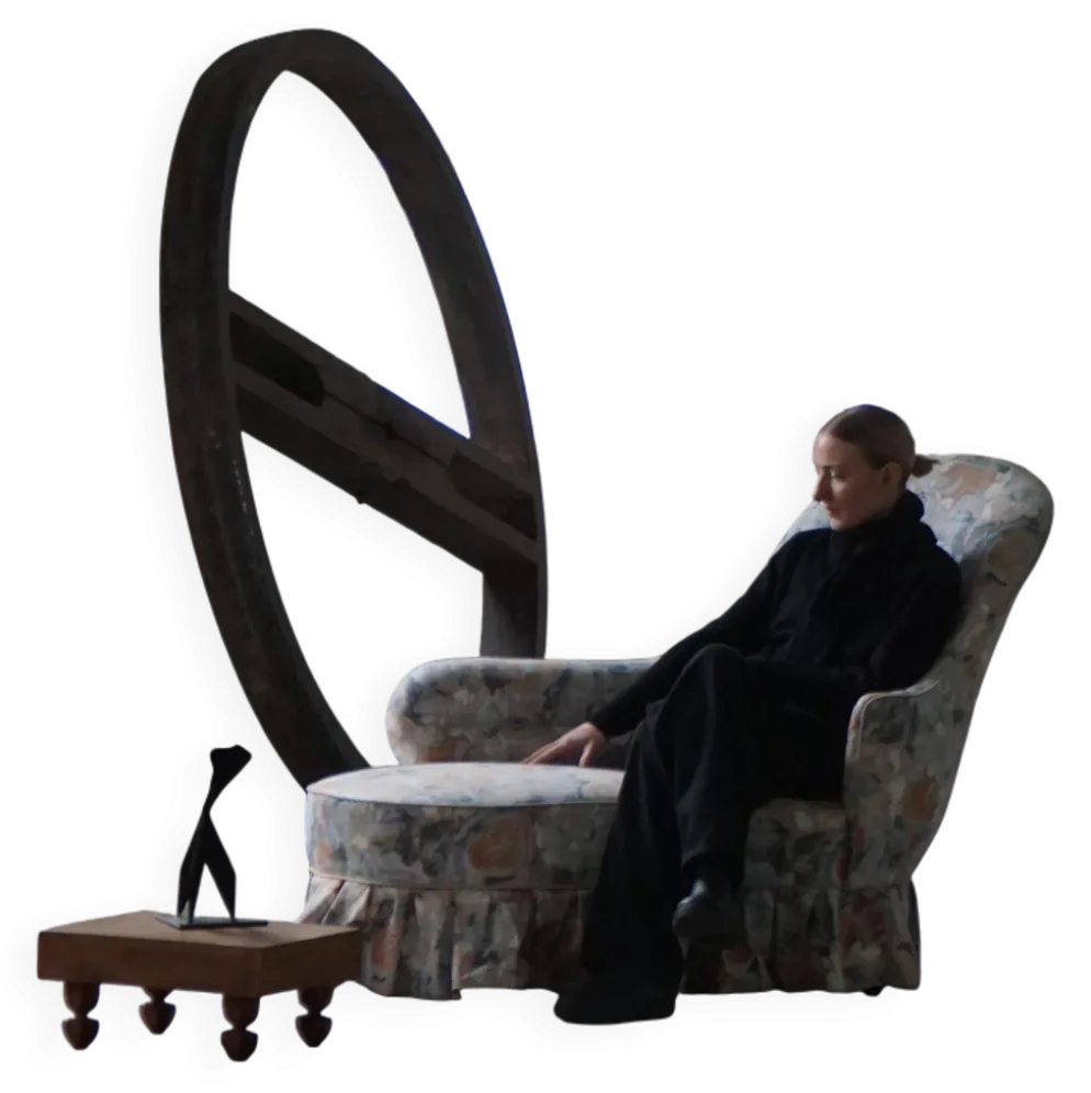 Chaise longue vintage/Canapé avec tapisserie florale, design danois moderne, années 1950