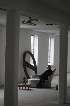 Chaise longue vintage/Canapé avec tapisserie florale, design danois moderne, années 1950