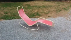 Chaise longue vintage design Bartolucci et Waldheim des années 50/60