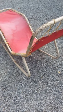 Chaise longue vintage design Bartolucci et Waldheim des années 50/60
