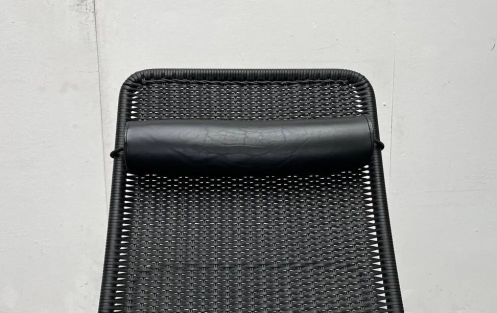Chaise longue vintage modèle S 828 en acier tubulaire par Torben Skov pour Thonet, années 1980