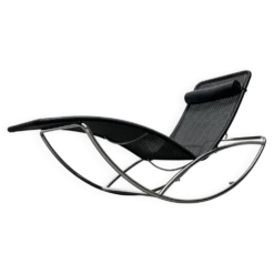Chaise longue vintage modèle S 828 en acier tubulaire par Torben Skov pour Thonet, années 1980
