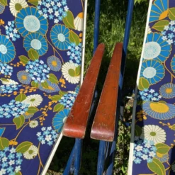 Chaises de camping pliantes années 70 , chaises de jardin