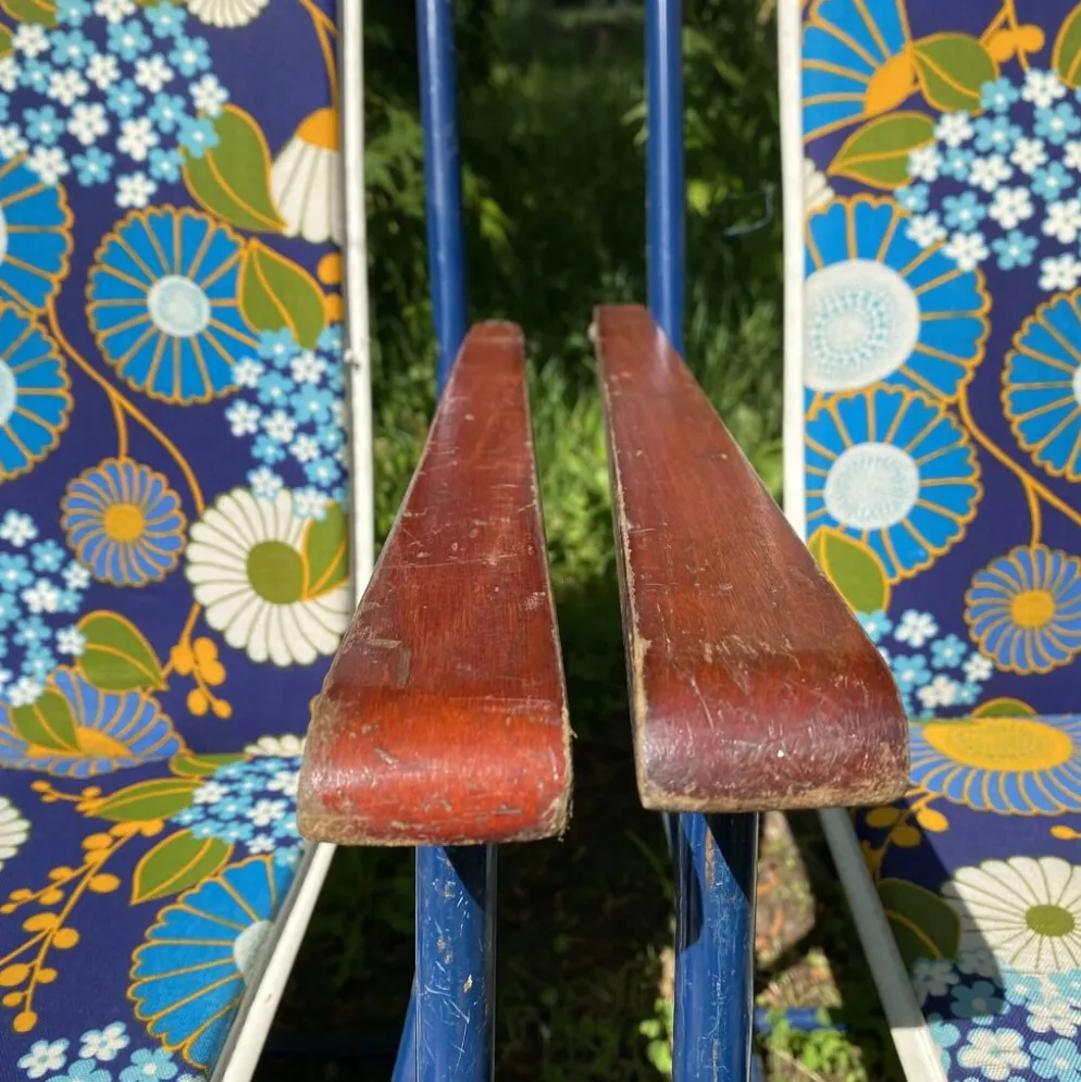 Chaises de camping pliantes années 70 , chaises de jardin