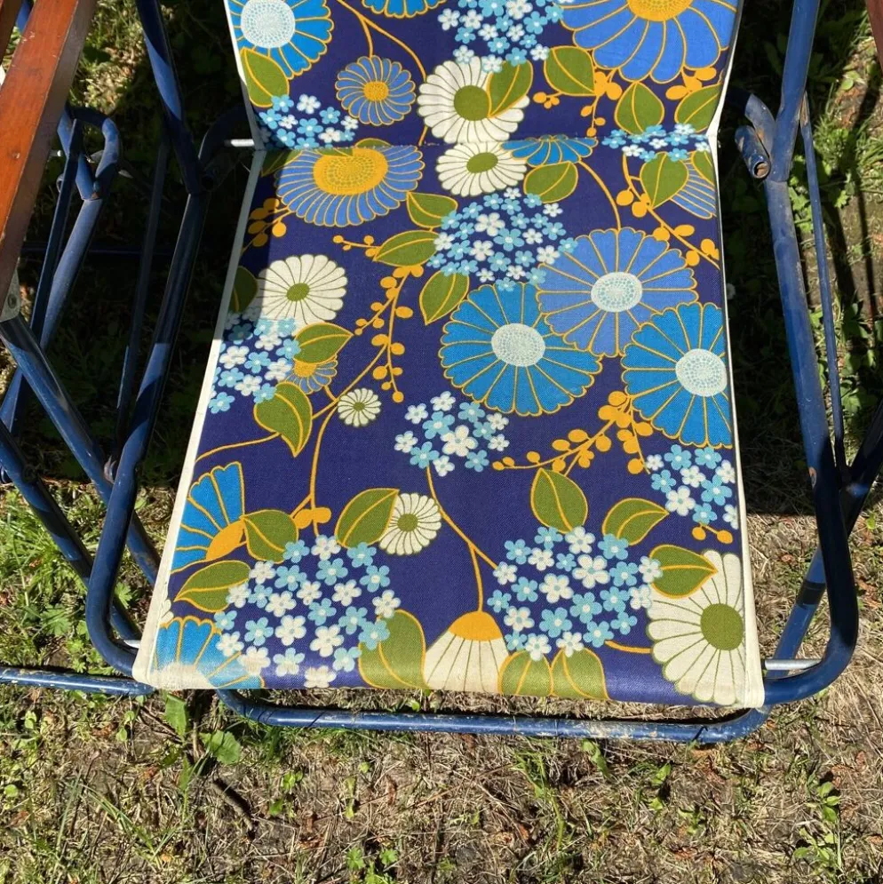 Chaises de camping pliantes années 70 , chaises de jardin