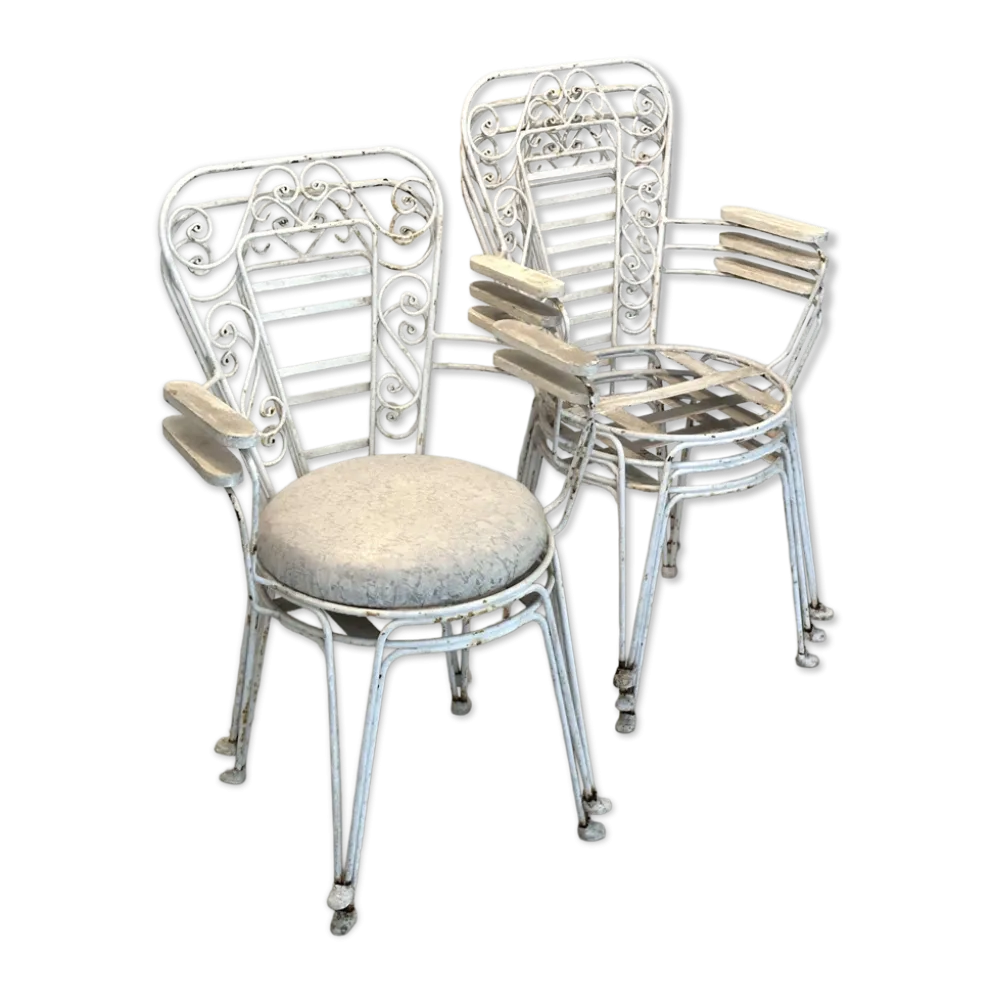 5 chaises de jardin, 1950