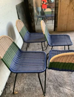 4 chaises de jardin