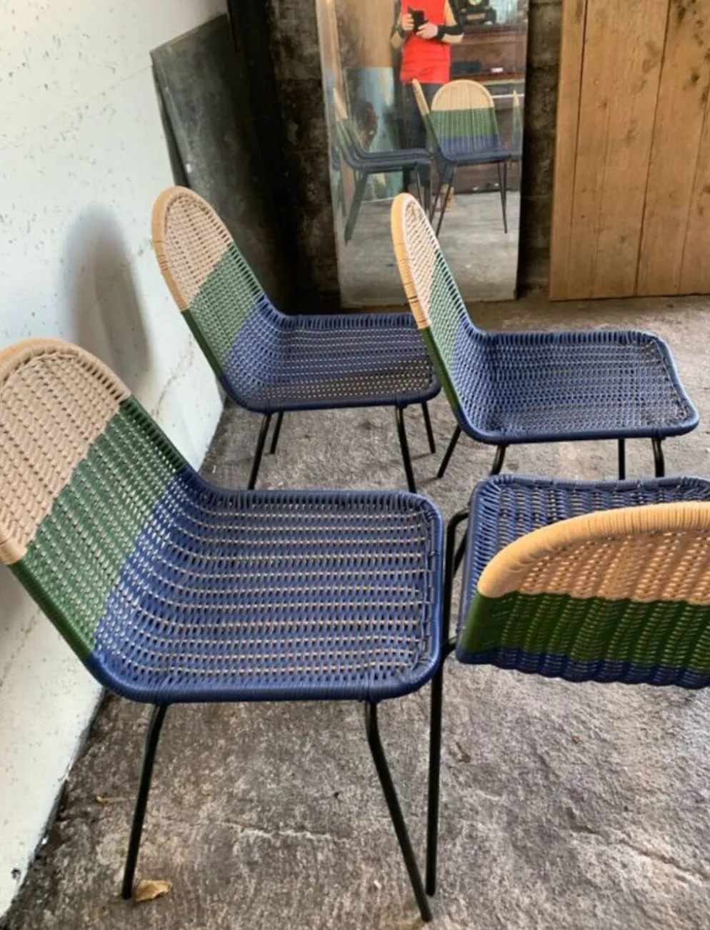 4 chaises de jardin