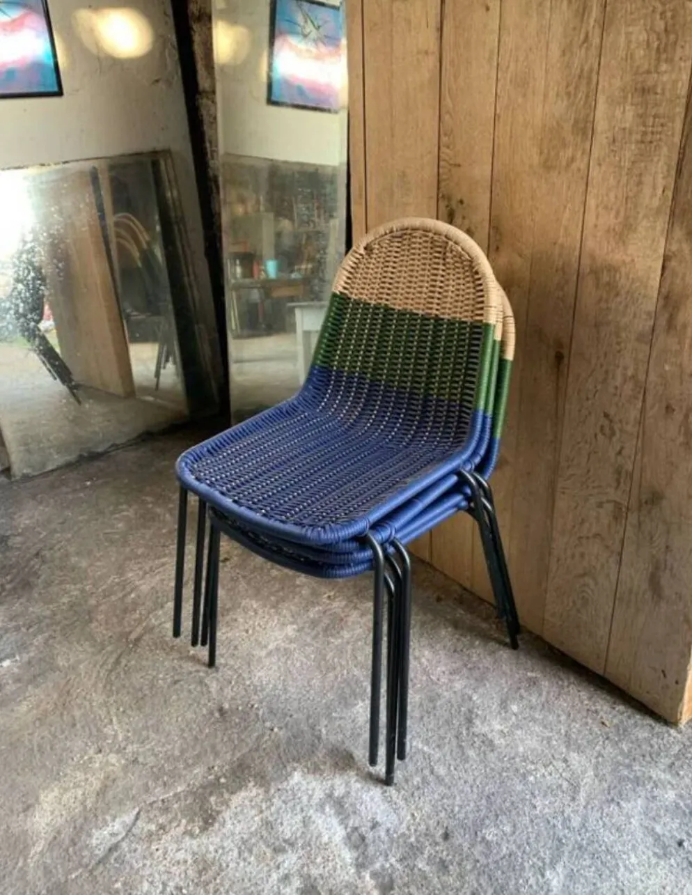 4 chaises de jardin