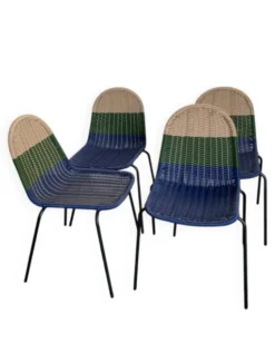 4 chaises de jardin