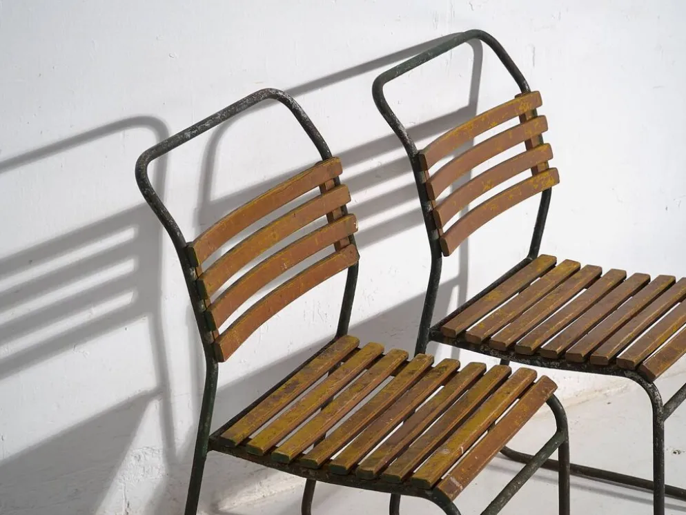 2 chaises de jardin anciennes, c.1920