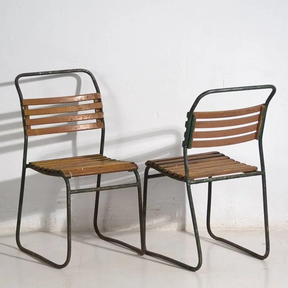 2 chaises de jardin anciennes, c.1920