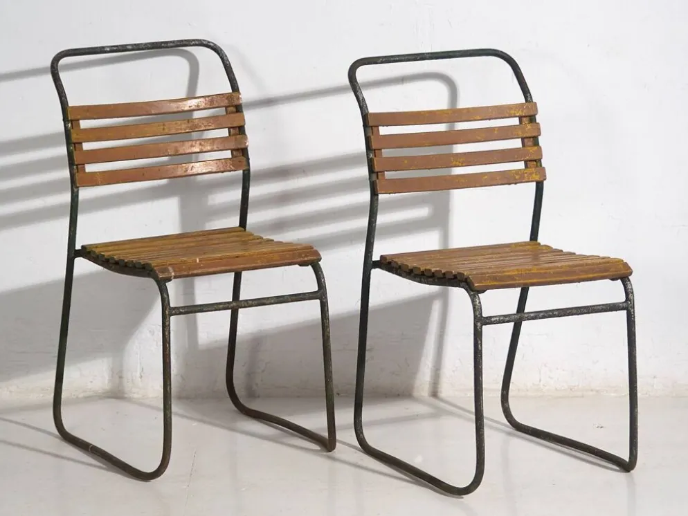 2 chaises de jardin anciennes, c.1920