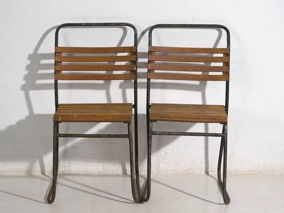 2 chaises de jardin anciennes, c.1920