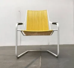 Chaises de jardin empilables Mauser allemandes de style mid-century moderne, ensemble de 3.