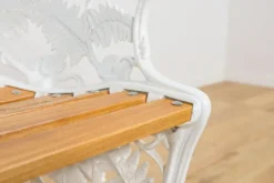 Chaises de jardin en fonte de style victorien Coalbrookdale, Royaume-Uni, années 1950, ensemble de 2.