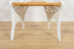 Chaises de jardin en fonte de style victorien Coalbrookdale, Royaume-Uni, années 1950, ensemble de 2.