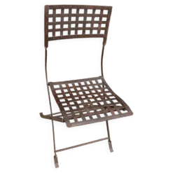 3 chaises en fer forgé