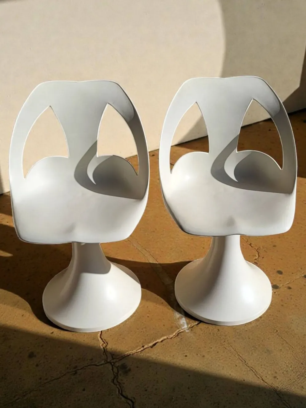4 chaises et 1 Tabel Space Age 1960's