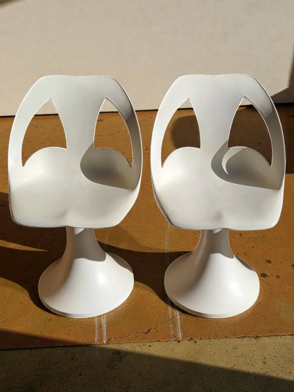 4 chaises et 1 Tabel Space Age 1960's