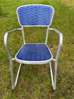 4 chaises fauteuils jardin design Gaston Viort