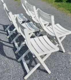 6 chaises jardin vntage 60 70 R Gleizes