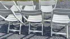 6 chaises jardin vntage 60 70 R Gleizes