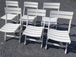 6 chaises jardin vntage 60 70 R Gleizes