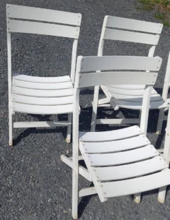6 chaises jardin vntage 60 70 R Gleizes
