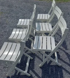 6 chaises jardin vntage 60 70 R Gleizes