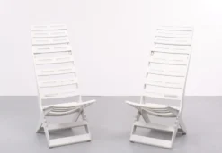 Chaises pliantes Fanini Fain Ascoli Piceno Maratea, années 1970, Italie