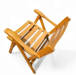 4 chaises pliantes par Ico & Luisa Parisi pour Reguitti, Italie, années 1970