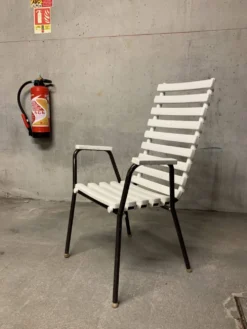 Chaises Salon de Jardin Vintage Design Rétro Fauteuil 70’s