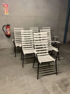 Chaises Salon de Jardin Vintage Design Rétro Fauteuil 70’s