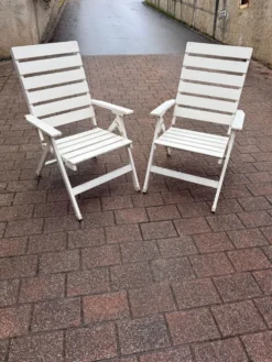 2 chaises transat des années 80