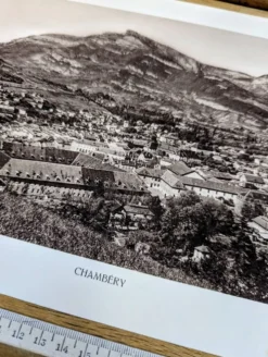 Chambéry, Savoie, planche photo imprimée en 1942.