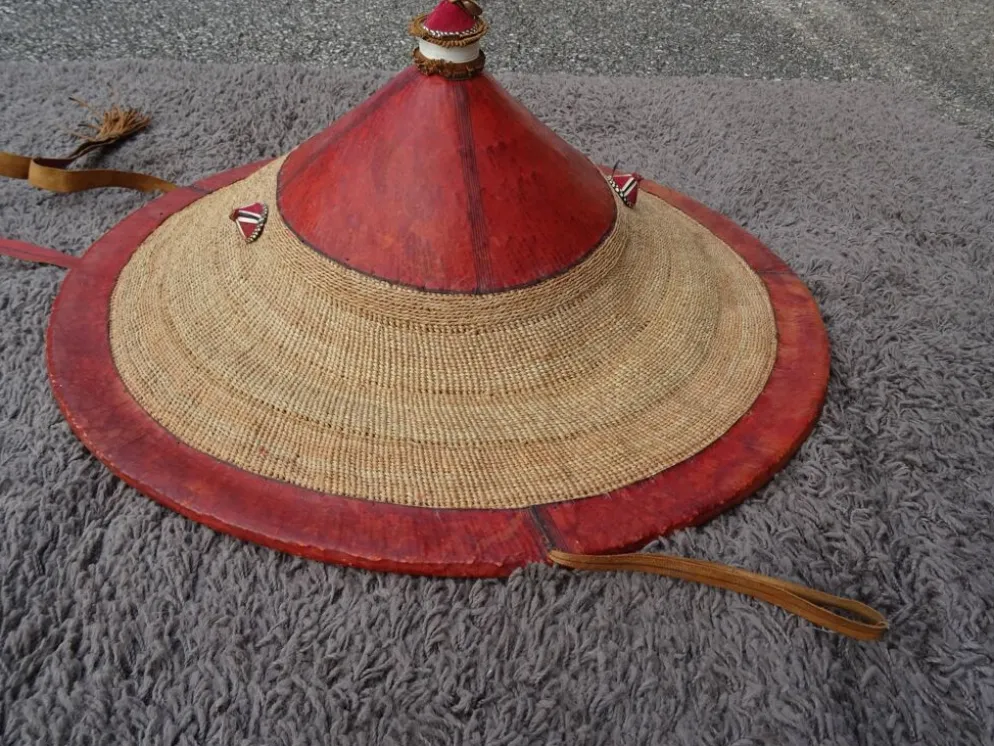 Chapeau coiffe de tribu Fulani Peulh, Afrique
