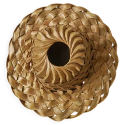 chapeau fibre naturelle tressée décoration campagne bohème ethnique fabrication artisanale