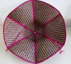 Chapeau paille tressée pliable