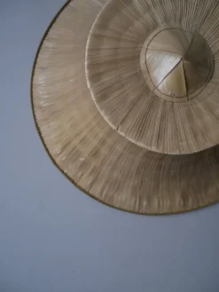 Chapeau traditionnel thaïlandais objet de décoration fabrication artisanale asie artisanat