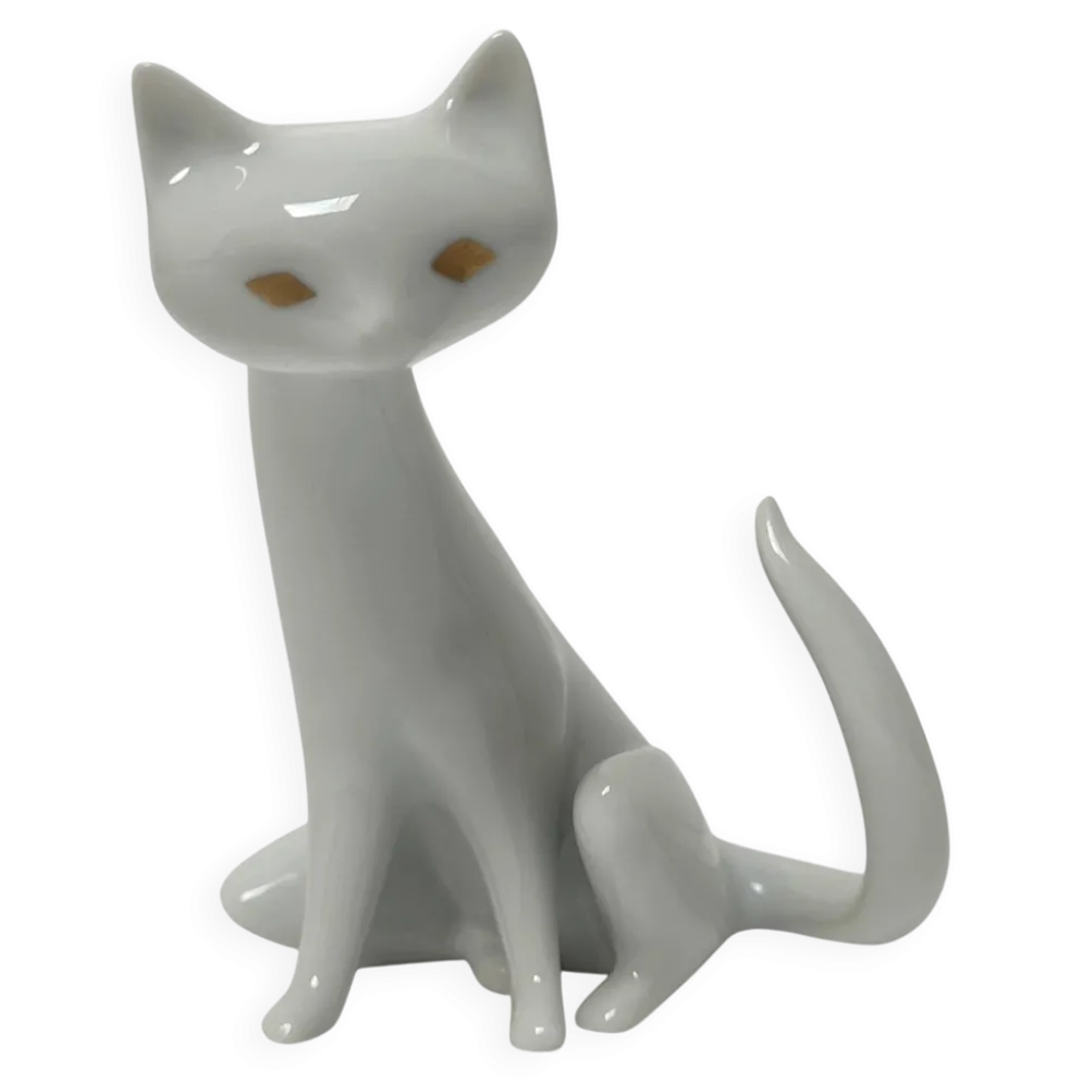 chat hollohaza design années 80 signé