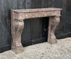 Cheminée Charles X en marbre de Waulsort, XIXème siècle