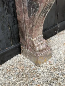 Cheminée Charles X en marbre de Waulsort, XIXème siècle