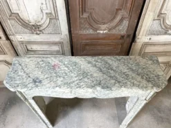 Cheminée de Louis XV pompadour circa 1900 marbre vert d’Estours