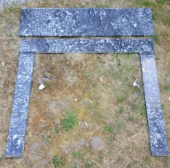 Cheminée en marbre gris mi XIXe