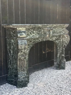 Cheminée Napoléon III en marbre vert antique, vers 1880