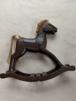 Cheval a bascule rétro bois