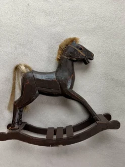Cheval a bascule rétro bois