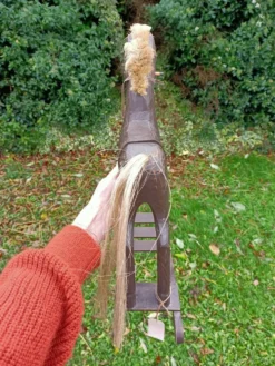 Cheval a bascule rétro bois